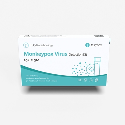 iILO Monkeypox Virus IGM IGG Test Kit طريقة الذهب الغروية