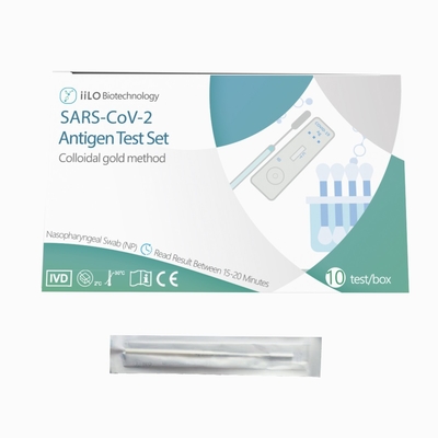 99٪ دقة سعر المصنع SARS-CoV-2 Antigen Test Set Nasopharyngeal Swab 10 test / box