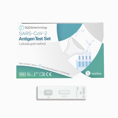 سعر المصنع من الفئة الثالثة SARS-CoV-2 Antigen Self Test Set اللعاب عينة جامع 1 اختبار / صندوق